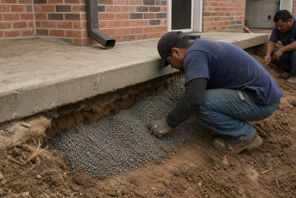 Drainage-grade backfill photo